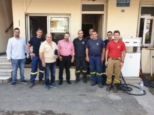 Επίσκεψη Στ. Αραχωβίτη στην Πυροσβεστική Υπηρεσία Λακωνίας