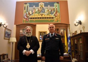 Ο Αστυνομικός Διευθυντής Λακωνίας Ταξίαρχος Β.ΤΣιγαρίδης στο Επισκοπείο Μάνης